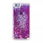 Wholesale iPhone 7 Glitter Shake Star Dust Clear Case (Purple)